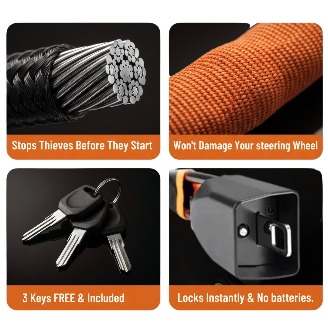 DriveGuard Steering Wheel Lock - 50% OFF