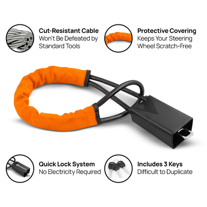 DriveGuard Steering Wheel Lock - 50% OFF