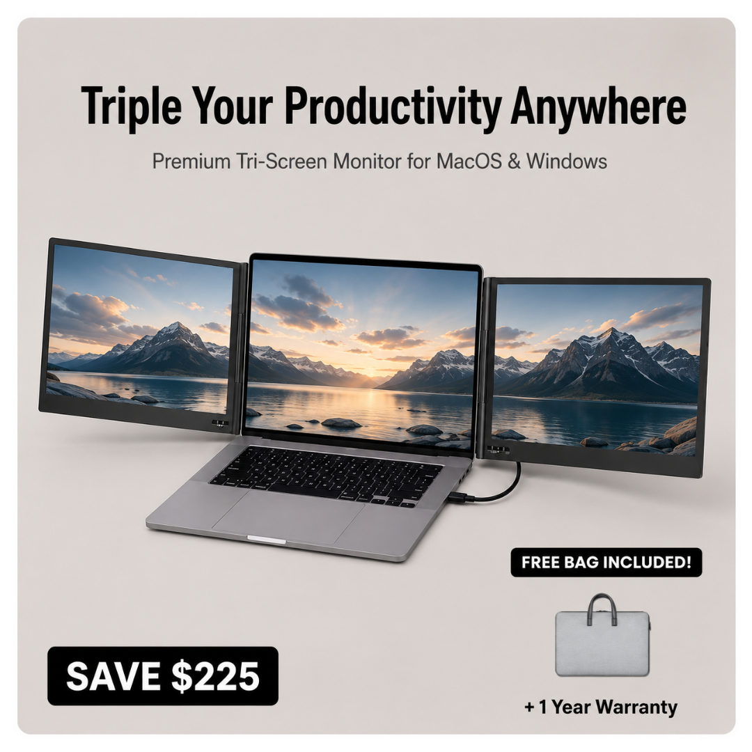 Orbit Tri-screen 14" Laptop Screen Extender